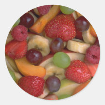 Fruit salad, close-up sticker