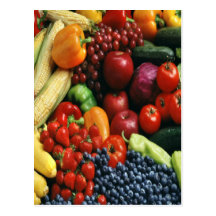 FRUIT & VEGETABLES POST CARDS
