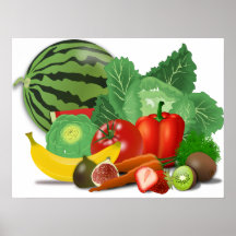 Fruits and vegetables posters
