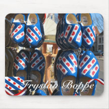 Fryslân Boppe Clogs Wooden Shoes Mousepad
