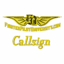 FU Wings on Golf Polo with F-22 and Call Sign