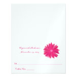 Fuchsia Gerber  Wedding Place Card Invites