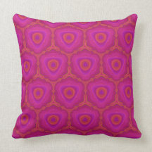 Fuchsia pattern cushion throw pillows