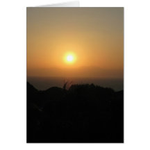 Fuji-san-sunset2-NY Greeting Card
