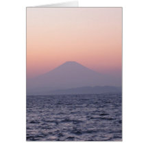 Fuji-san-sunset-blank Greeting Card