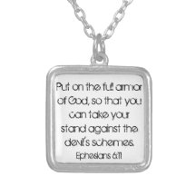 full armor of God bible verse Ephesians necklace