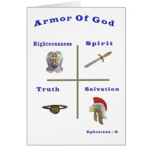 Full armour of God Christian card