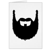 Full beard greeting card