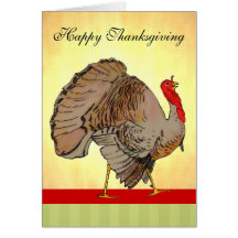 Full Colour Thanksgiving Turkey Cards