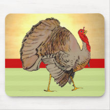 Full Colour Thanksgiving Turkey Lights Mousepad