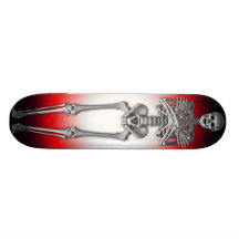Full Length Skeleton: Custom Skateboard