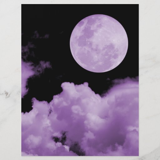 FULL MOON CLOUDS PURPLE FLYERS