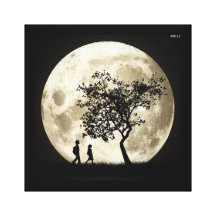Full Moon Gallery Wrap Canvas