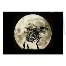 Full Moon Greeting Card