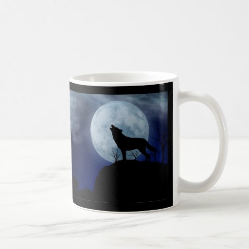 Full Moon Wolf Coffee Mug Zazzle