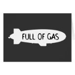 Full Of Gas - Blimp Greeting Cards