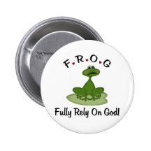 Fully Rely on God Button