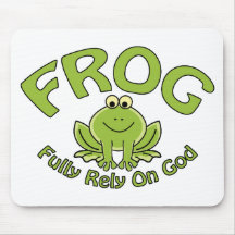Fully Rely On God Mouse Pad