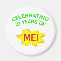 Fun 21st Birthday Gift Idea Refrigerator Magnets