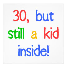 Fun 30th Birthday Humour Personalised Announcements