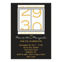 Fun 30th Birthday Party Invitation