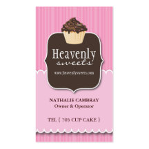 Fun and Whimsical Cupcake | Bakery Business Card