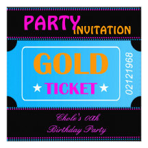 Fun Birthday Party Girls Teen Tweens Hot Pink Personalized Invitation