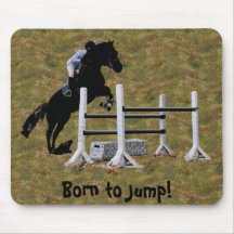 Fun Born to Jump Equestrian Mousemats