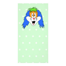 Fun Bright and Colourful Dog Cartoon. Picture Card