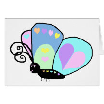 Fun Butterfly blank card