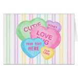 Fun Candy Hearts Card