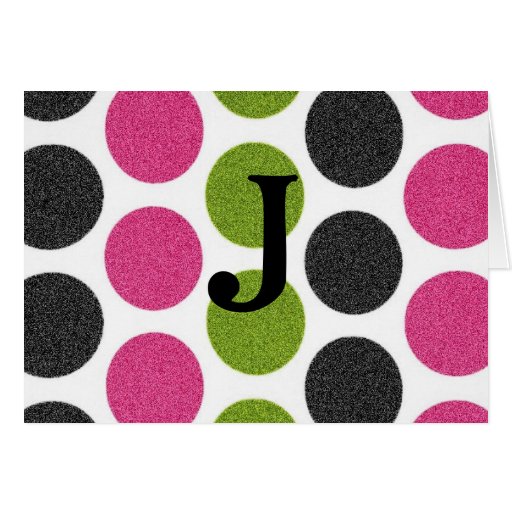 FUN CIRCLE INITIAL THANK YOU NOTES GREETING CARDS