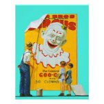 FUN CIRCUS CLOWN PARTY THEME INVITE INVITATION