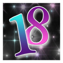 Fun & Colourful 18th Birthday Party Invitation