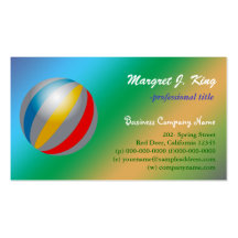Fun, colourful  business card