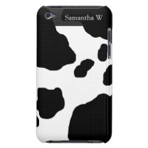 Fun Cow Print Personalised iPod Touch Case