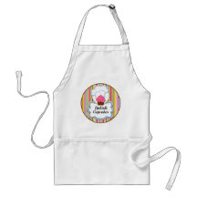Fun Cupcake & Baker's Hat Personalised Apron