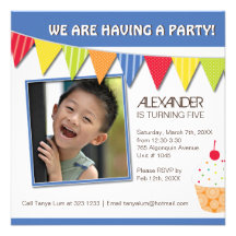 Fun Cupcake Birthday Party Invitation