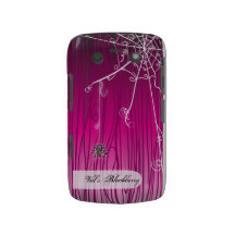 Fun Custom Pink Gothic Spiderweb Blackberry Case