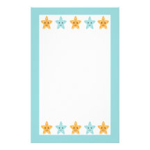 Fun cute under the sea starfish stationery paper