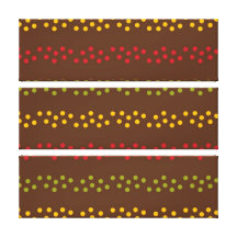 Fun Earth Tone Striped Pattern Stretched Canvas Prints