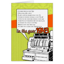 Fun Facts Birthday – Cost of Living in 1943 Card