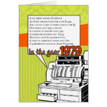 Fun Facts Birthday – Cost of Living in 1979 Card