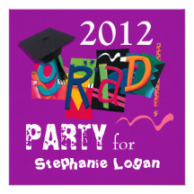 Fun & Funky 2012 Grad Party Invitation