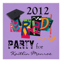 Fun & Funky 2012 Grad Party Invitation
