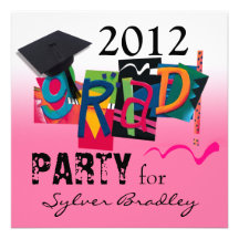 Fun & Funky 2012 Grad Party Invitation