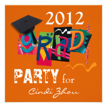 Fun & Funky 2012 Grad Party Invitation