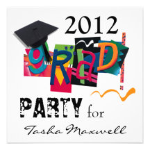 Fun & Funky 2012 Grad Party Invitation