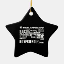 Fun Gifts for Boyfriends : Greatest Boyfriend Ornament