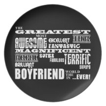 Fun Gifts for Boyfriends : Greatest Boyfriend Plate